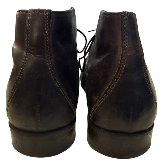 Stafford brown low top lace up casual dress boots for men - Size 8 - Picture 6 of 11